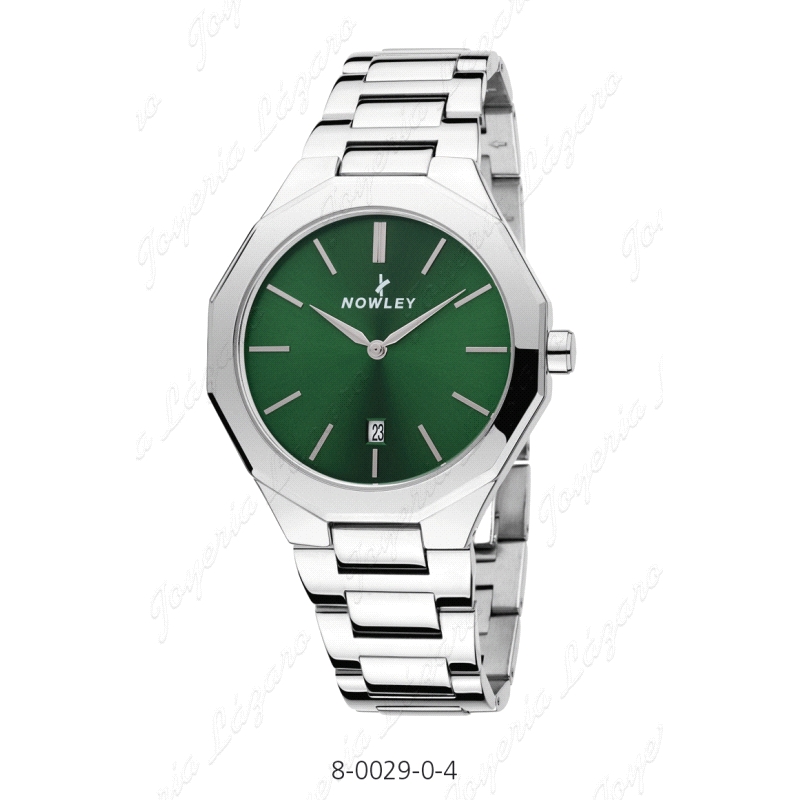 NOWLEY RELOJ PRISMA CABALLERO ESFERA VERDE