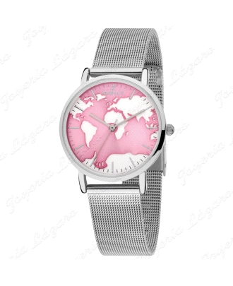 NOWLEY RELOJ TRAVEL CHIC  ROSA/PLATA