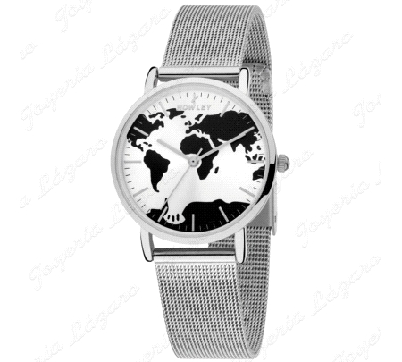 NOWLEY RELOJ TRAVEL CHIC NEGRO/PLATA