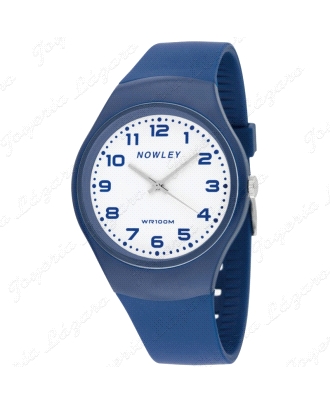 RELOJ NOWLEY  RACING ANALOGICO AZUL ESF. BLANCA