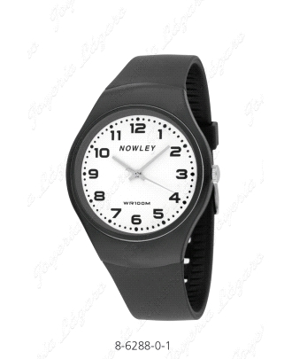 RELOJ NOWLEY RACING ANALOGICO NEGRO ESF. BLANCA