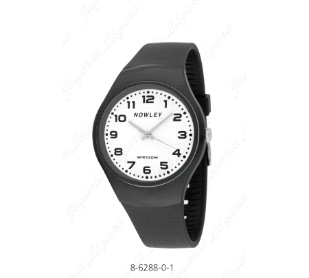 RELOJ NOWLEY RACING ANALOGICO NEGRO ESF. BLANCA