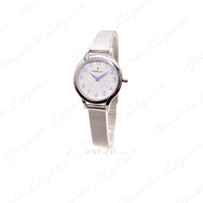 RELOJ NOWLEY SRA. MALLA BLANCO/ACERO