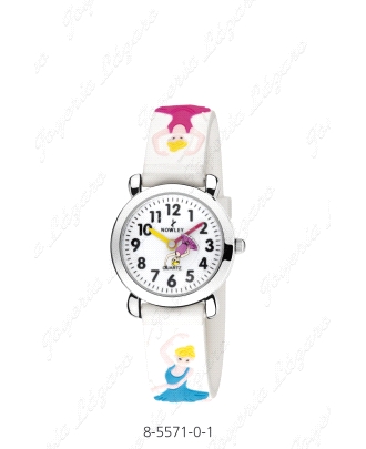 RELOJ NOWLEY KIDS LAPIZ BLANCO BAILARINAS