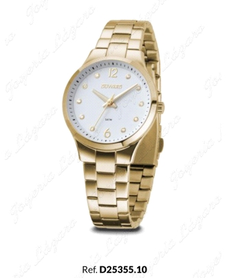 DUWARD RELOJ SRA ACERO DORADO ESF. BLANCA CIRCO EN HORAS