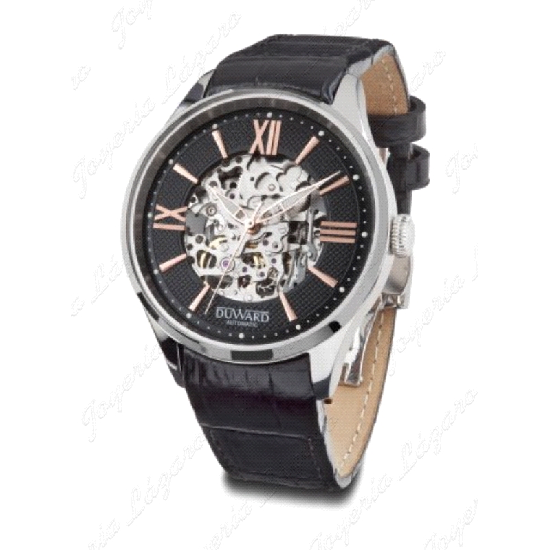 DUWARD RELOJ CABALLERO DIPLOMATIC SKELETON AUTOMATICO CORREA PIEL