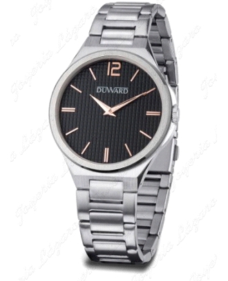 DUWARD RELOJ CABALLERO ACERO ELEGANCE MAI SOLO ESF. NEGRA