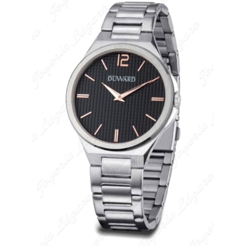 DUWARD RELOJ CABALLERO ACERO ELEGANCE MAI SOLO ESF. NEGRA