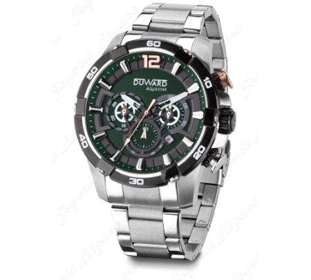 DUWARD RELOJ CABALLERO CRONO AQUASTAR LE MANS  ESF. VERDE OSCURO