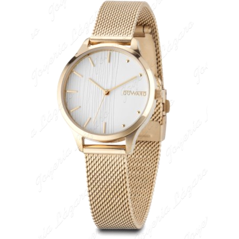 DUWARD RELOJ SEÑORA MAYA ACERO DORADO ESFERA BLANCA