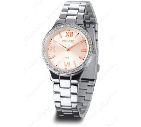 MUJER MUJERDiámetro 32,00mmGrosor 8,35mmBrazalete ACEROFunciones 2/3 AGUJASCaja ACERO 316LEstanqueidad 5 ATMPeso 67,70 gCristal 