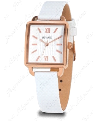 DUWARD RELOJ SRA.  LADY MOSALI CORREA PIEL BLANCO