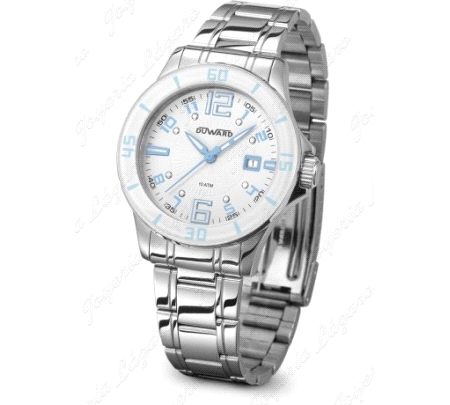 RELOJ DUWARD BLANCO CELESTE