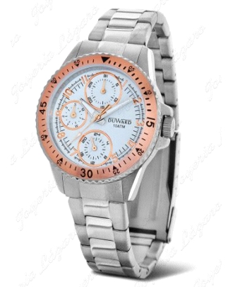RELOJ DUWARD CADETE BLACO ROSADO(PUL?)