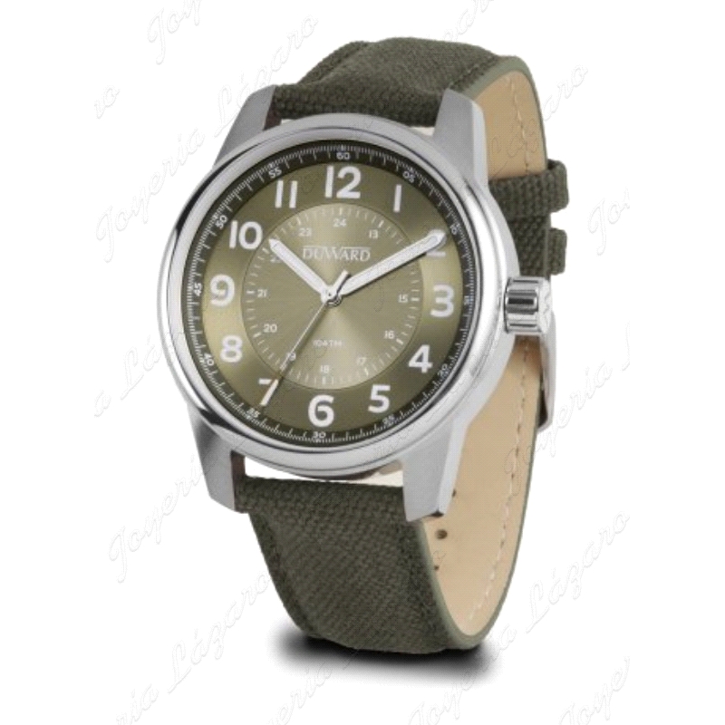 RELOJ DUWARD CAB. CORREA VERDE