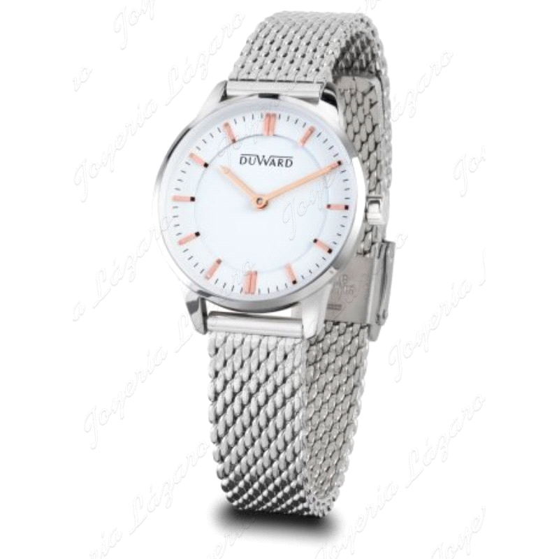 RELOJ DUWARD SRA. BLANCO/ROSA