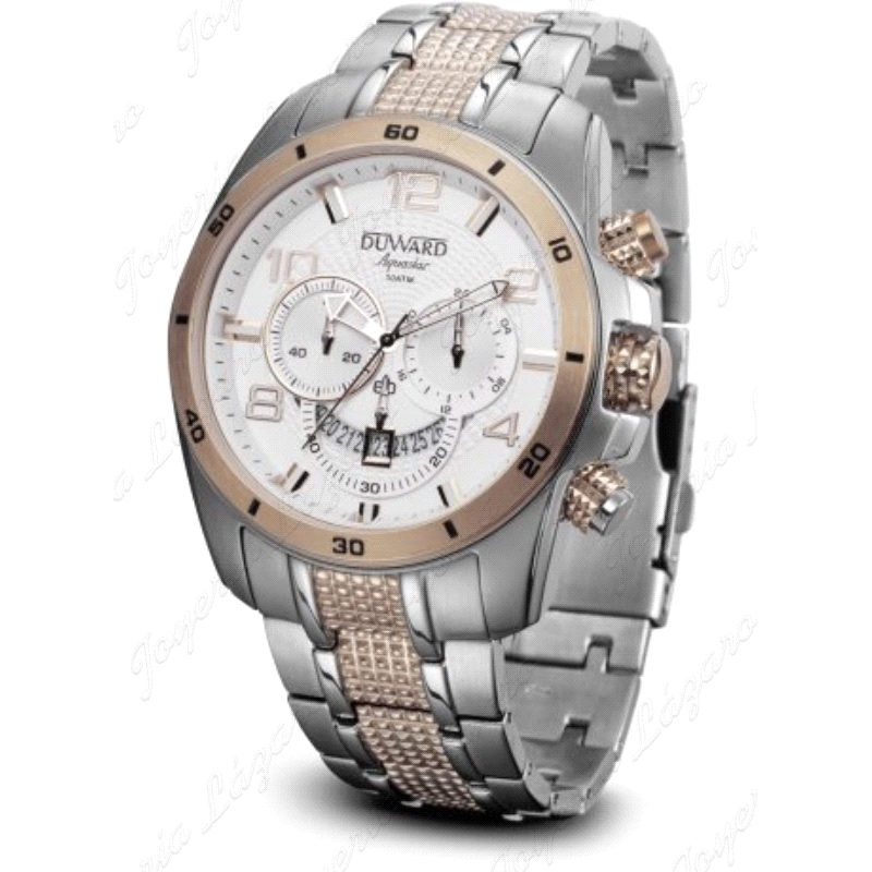 RELOJ DUWARD CAB. ACERO/ROSA CRONO