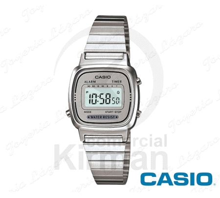 CASIO RELOJ VINTAGE DIGITAL SRA.PLATEADO