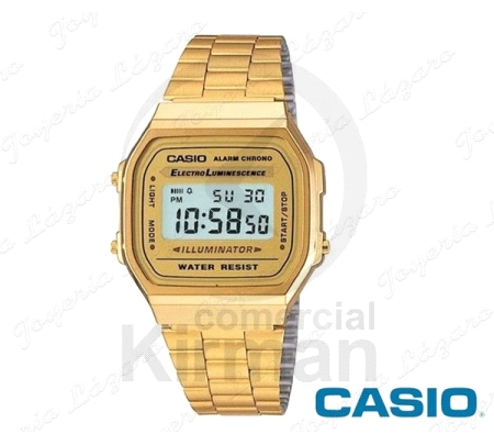 CASIO RELOJ DIGITAL DORADO vintage caja dorada