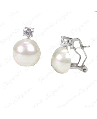 PEND. PLATA/PERLA ORQUIDEA TU Y YO CIRCO+PERLA C. OMEGA