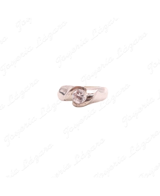 SORTIJA PLATA ENGASTE ENVOLVENTE