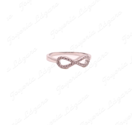 SORTIJA PLATA INFINITO CIRCONITAS