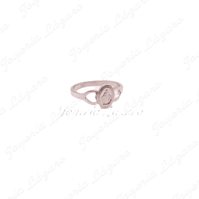 SORTIJA PLATA VIRGEN MILAGROSA 8MM