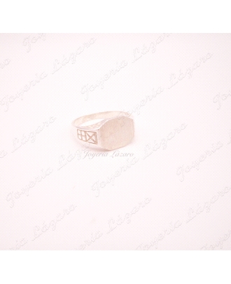 PLATA SORTIJA  SELLO CADETE