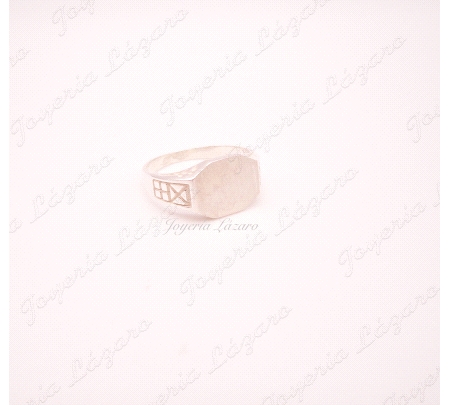 PLATA SORTIJA  SELLO CADETE