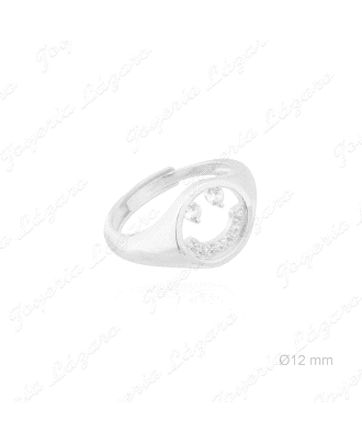 PLATA SORTIJA  CARITA CIRCO