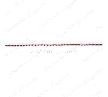 PULSERA PLATA  BOLAS 3MM
