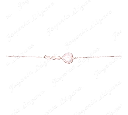 PULSERA PLATACIRCO CORAZON+ INFINITO SILUETA