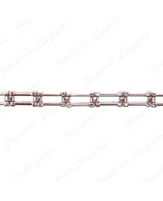 PULSERA PLATA TRAMOS RECTANGULOS