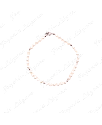PULSERA PLATA PERLAS CULTIVADAS+BOLITAS ENTREPIEZAS