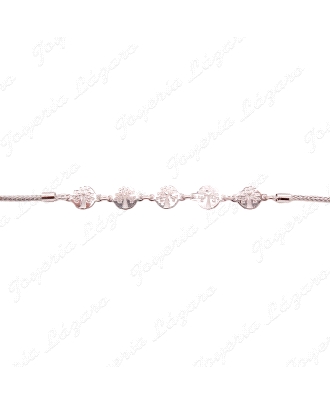 PULSERA PLATA 5 ARBOL VIDA PEQUEÑOS CENTRO