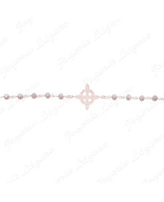 PULSERA PLATA NUDO DE BRUJA PIEDRAS COLOR