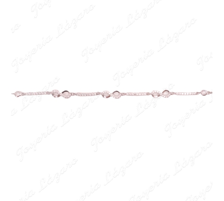 PULSERA PLATA INFINITOS, CUAJOS,TRAMOS CIRCONITAS