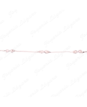 PULSERA PLATA BISMARK+ 3 INFINITOS