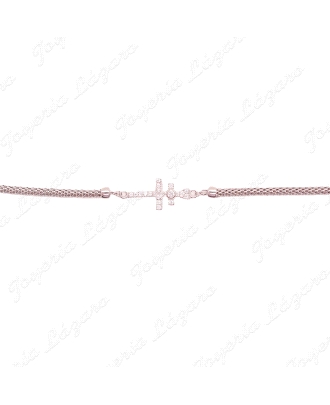 PULSERA PLATA CORDON CARAVACA CIRCONITAS