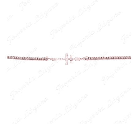 PULSERA PLATA CORDON CARAVACA CIRCONITAS
