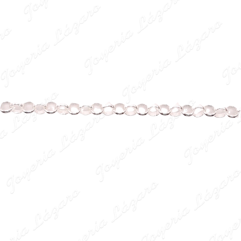 PULSERA PLATA ROLO 4MM