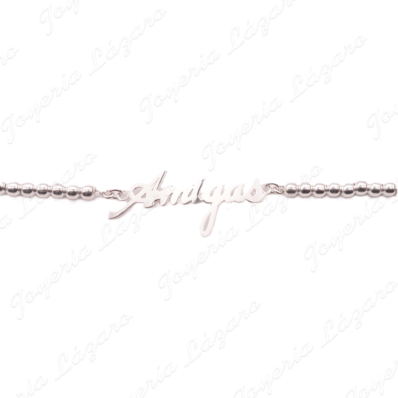 PULSERA PLATA AMIGAS