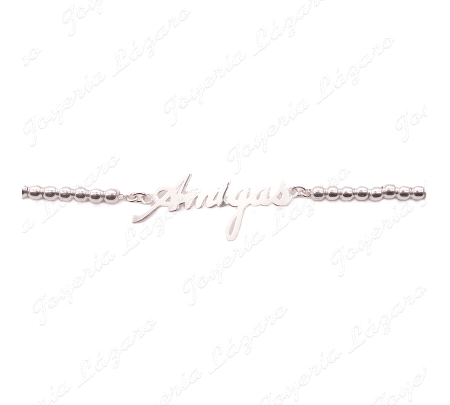 PULSERA PLATA AMIGAS