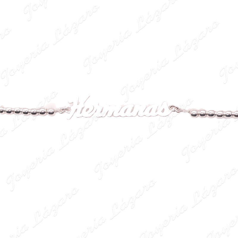 PULSERA PLATA HERMANAS