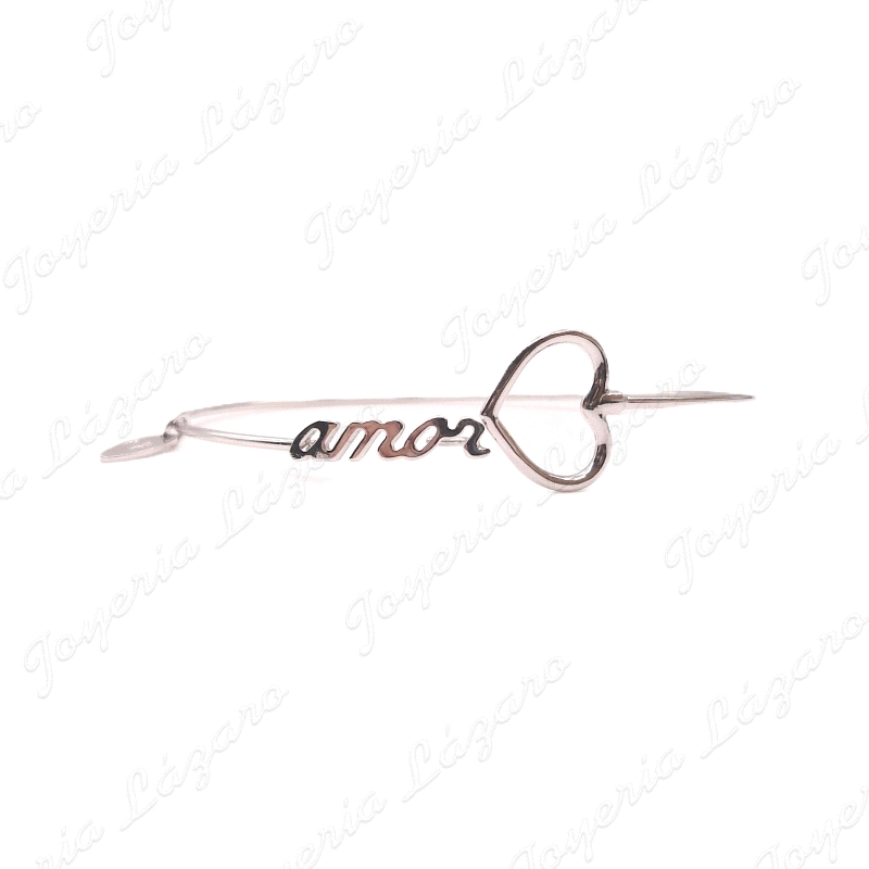 PULSERA PLATA ARO TUBOAMOR CORAZON