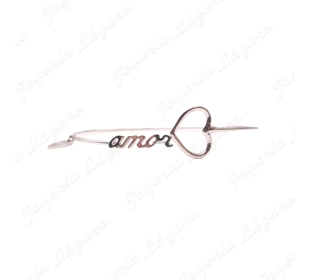 PULSERA PLATA ARO TUBOAMOR CORAZON