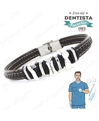 PULSERA PLATA ERES MI DENTISTA FAVORITO