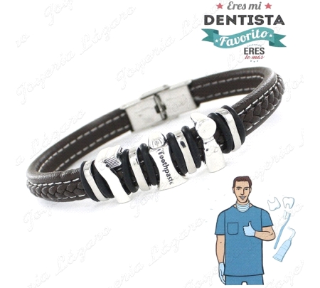 PULSERA PLATA ERES MI DENTISTA FAVORITO