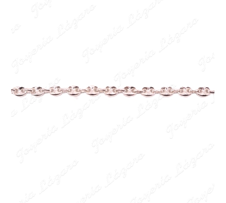 PULSERA PLATA CALABROTE 8X6MM