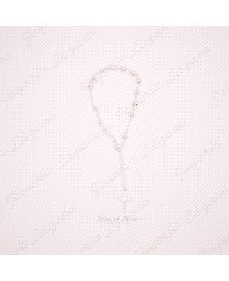 PLATA PULSERA ROSARIO